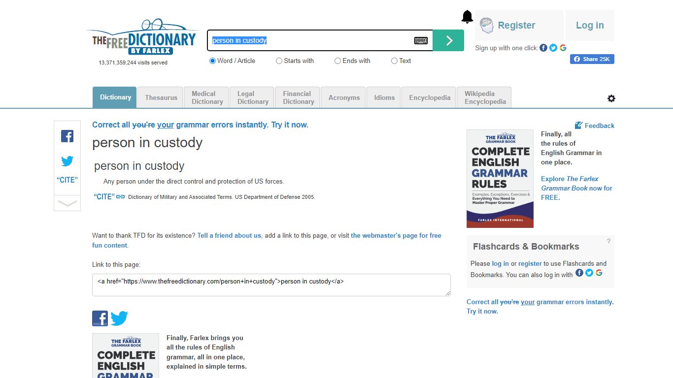 Person in custody - definition of person in custody by The Free Dictionary